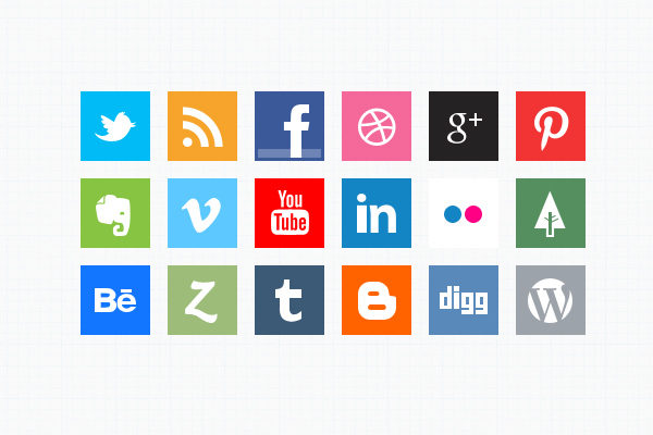 A variety of social media icons on a white background, answering the question of which platforms your practice should implement.